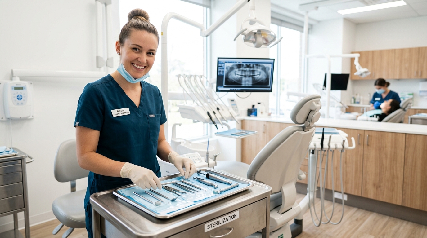 Skilled dental assistant